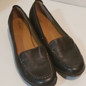 Soft Shoe by Medicus Black Leather Loafers